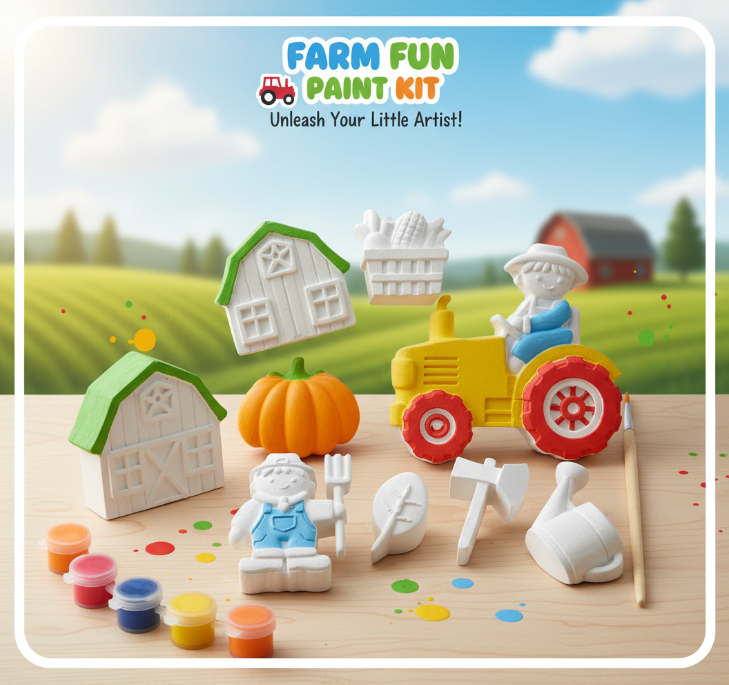 مجموعة تلوين المزرعة